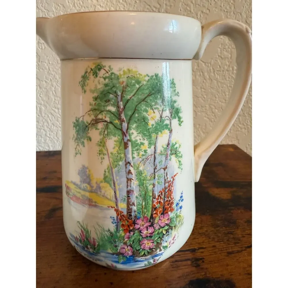 1920s/‎ 1930s T. Lawrence Falcon Ware set of 3 Jugs. Style “The Copse”